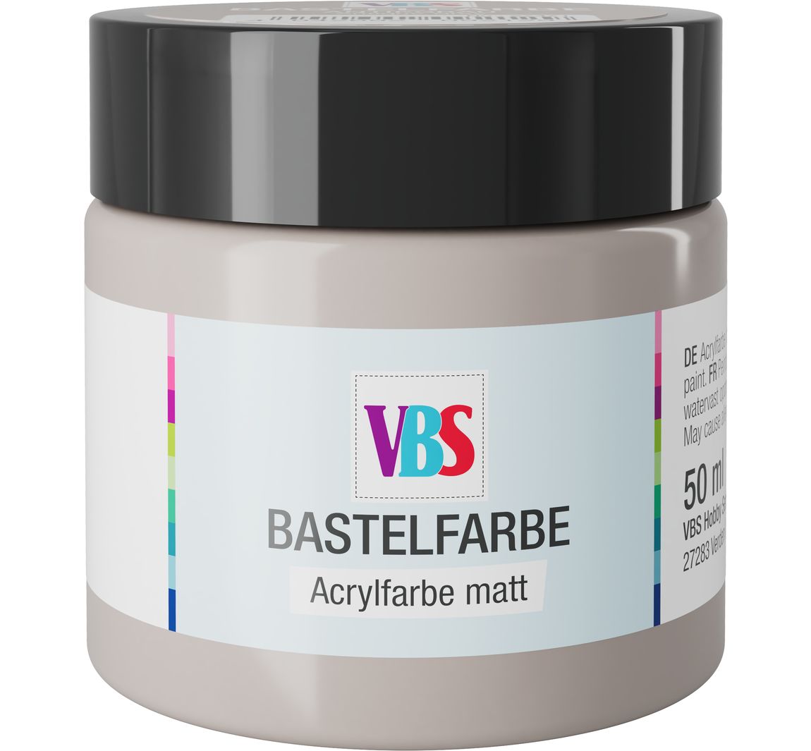 VBS Knutselverf, 50 ml - Antiekgrijs