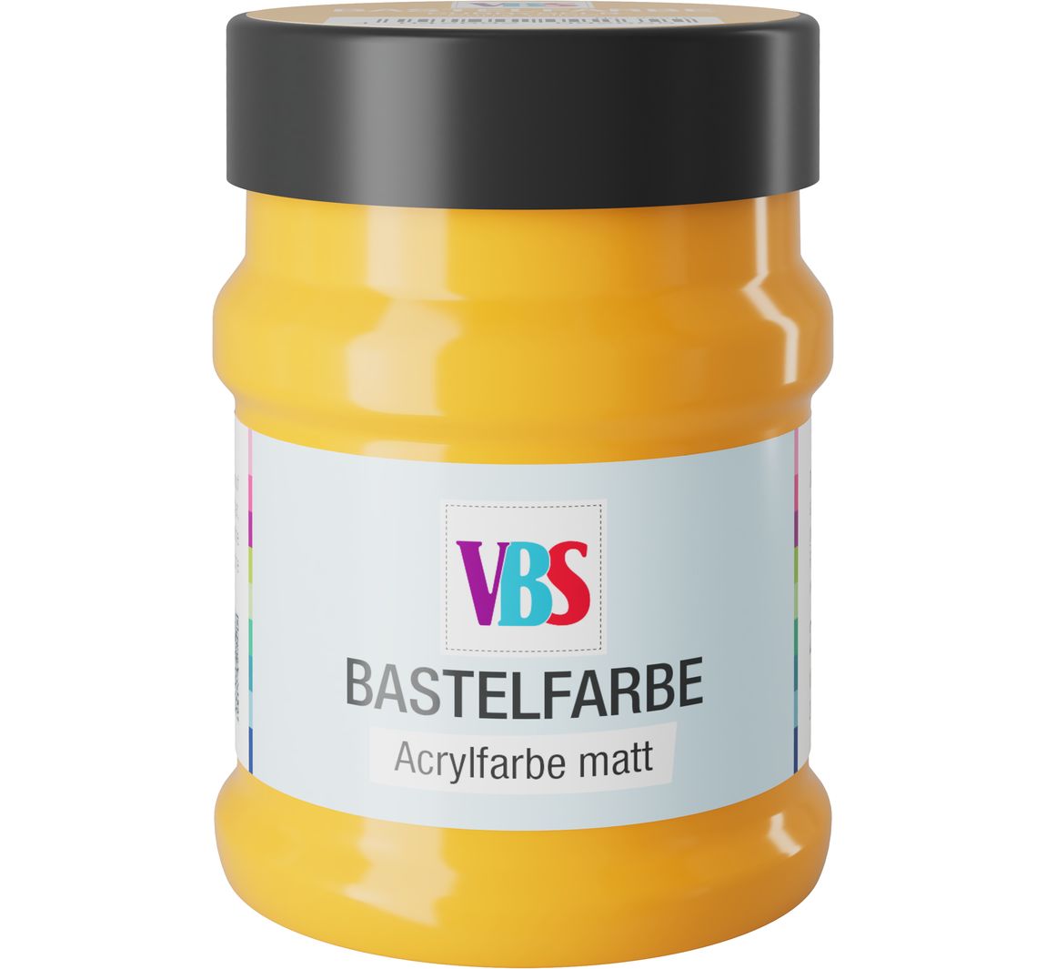 VBS Knutselverf, 230 ml - Curry geel