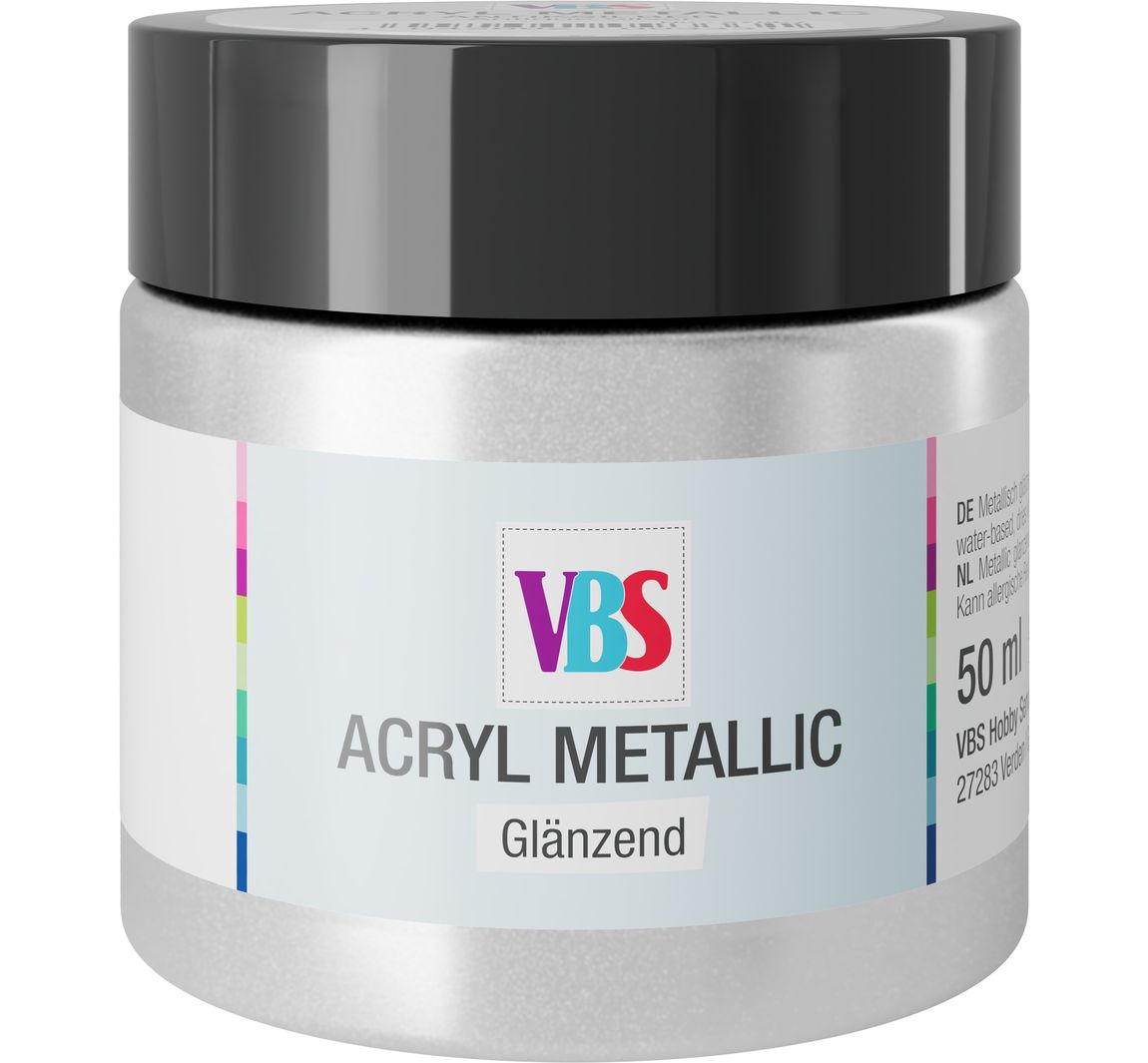 VBS Acryl metallic - Zilver