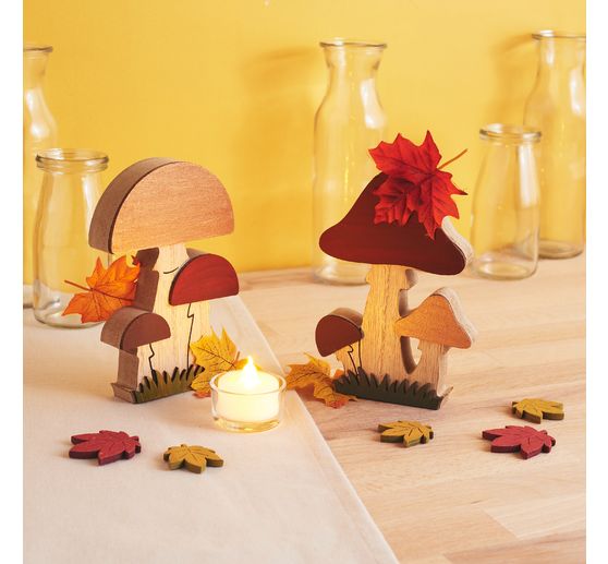 VBS Houten paddenstoelen, 2 stuks