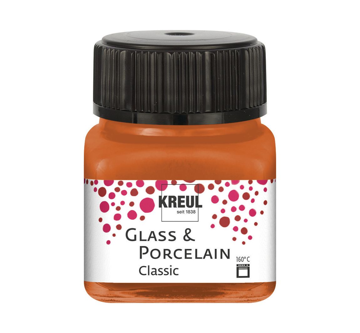 Glasverf - Porseleinverf - Metallic Koper - Classic - Glazuur look - Kreul - 20 ml