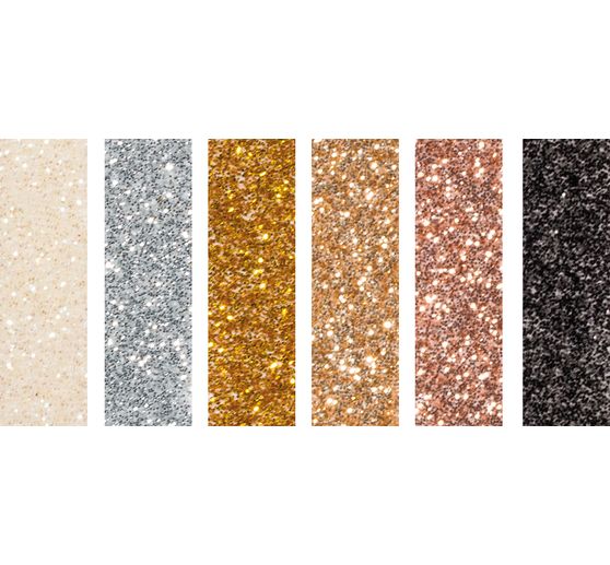 Organic glitter "Mini colour mix", 6 x 2 g