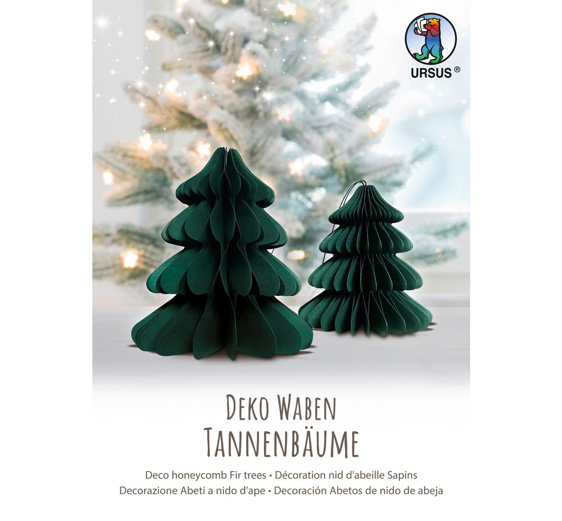 Honingraat kerstboomset - Groen
