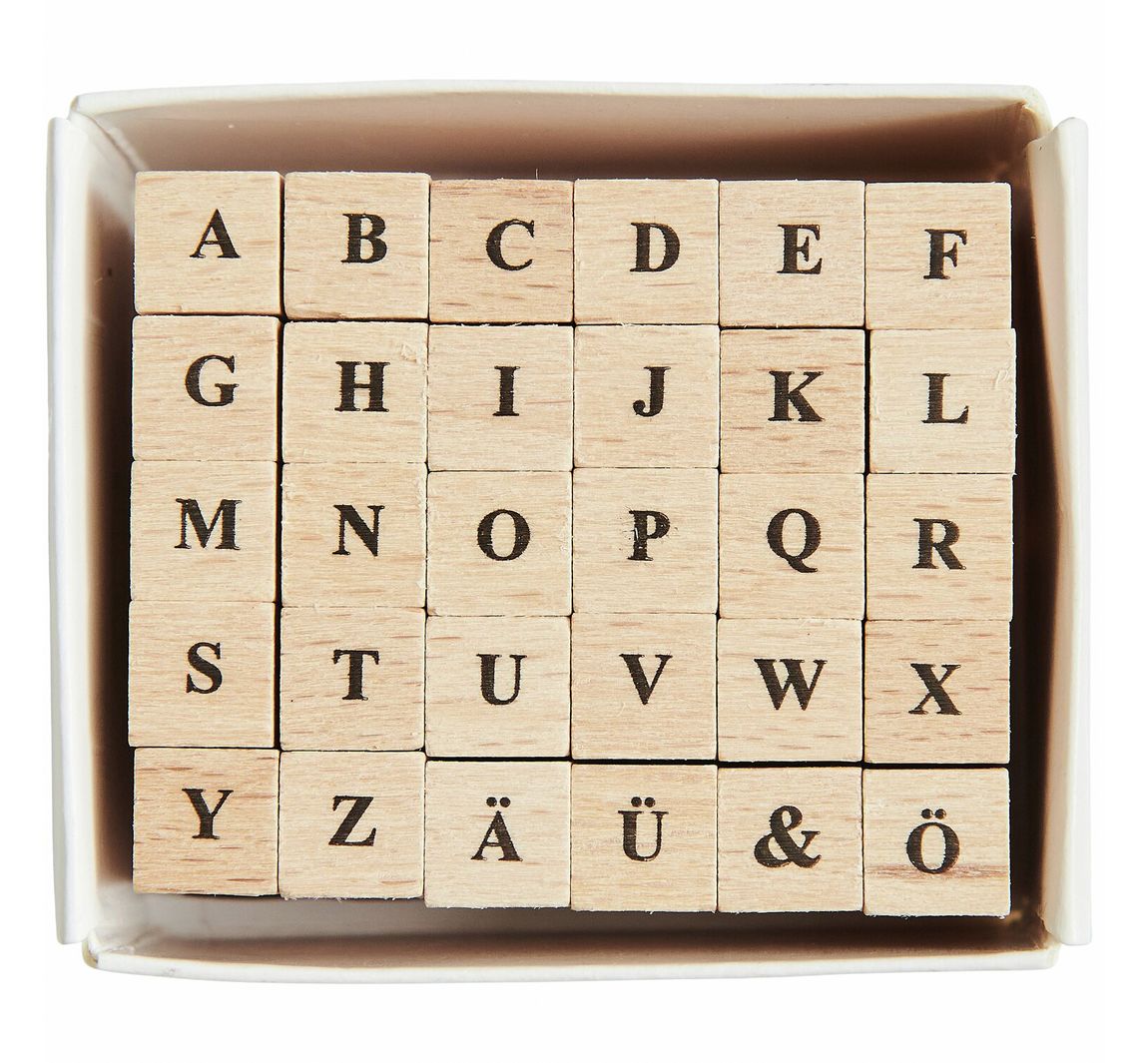 Mini stempel set - Letters