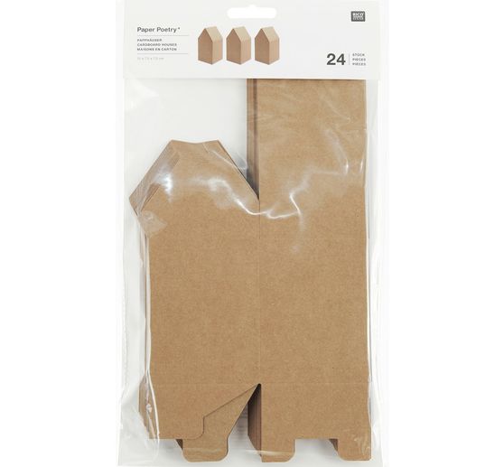 Advent calendar cardboard houses