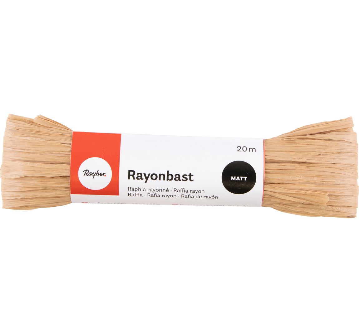 Rayonbast, mat - Bruin