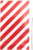 Bottom gusset bag "Red stripes" with sealing strip