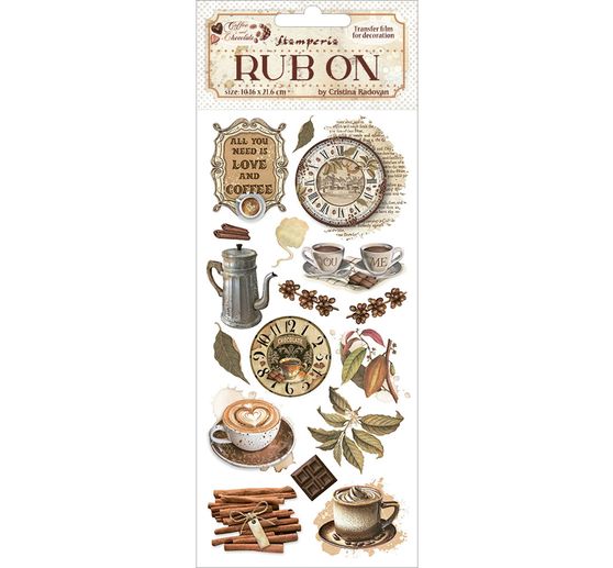 Rub On Transferfolie "Coffee and Chocolate"