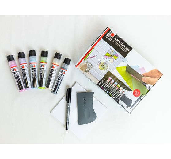 Marabu Acryl Color Squeegee Art Set