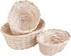 Wooden chipboard baskets, sets of 3, assorted 2