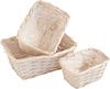 Wooden chipboard baskets, sets of 3, assorted 2
