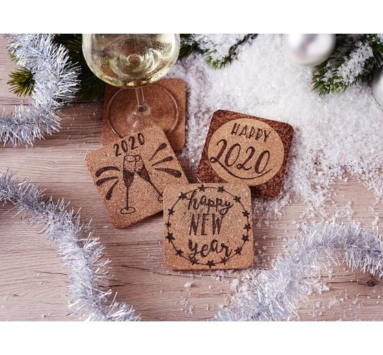 VBS Kurk onderzetters, 25 stuks