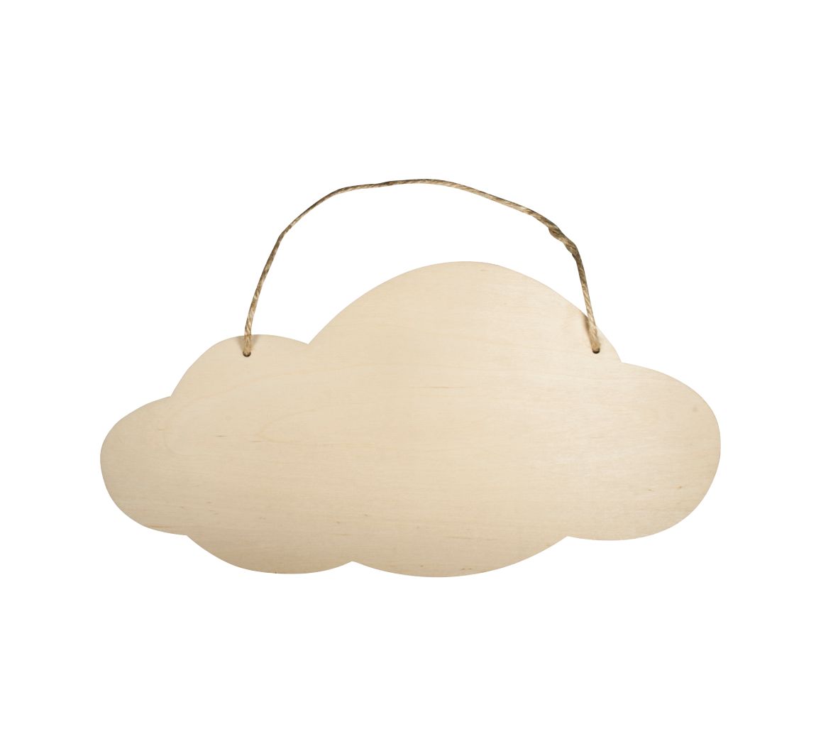 Houten bord "Wolk"