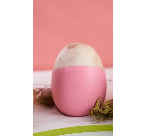 VBS Wooden egg, 8 cm