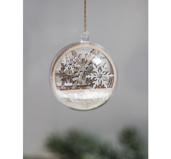 Wooden stick motif "Snowflake