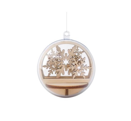 Wooden stick motif "Snowflake