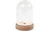 Plastic bell on base, illuminated