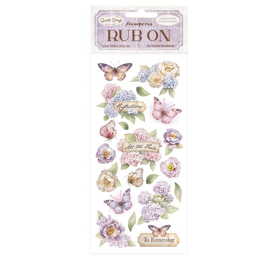 Rub On Transfer paper "Quiet Days"