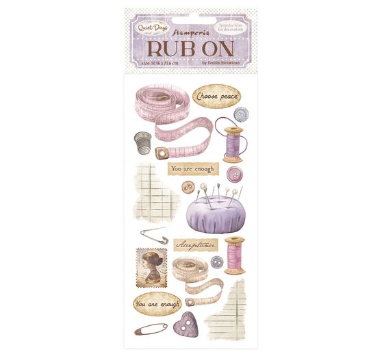 Rub On Transfer paper "Quiet Days"