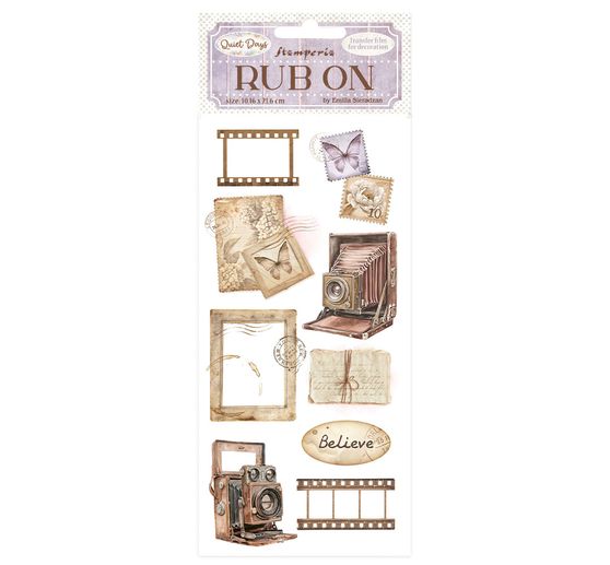 Rub On Transfer paper "Quiet Days"