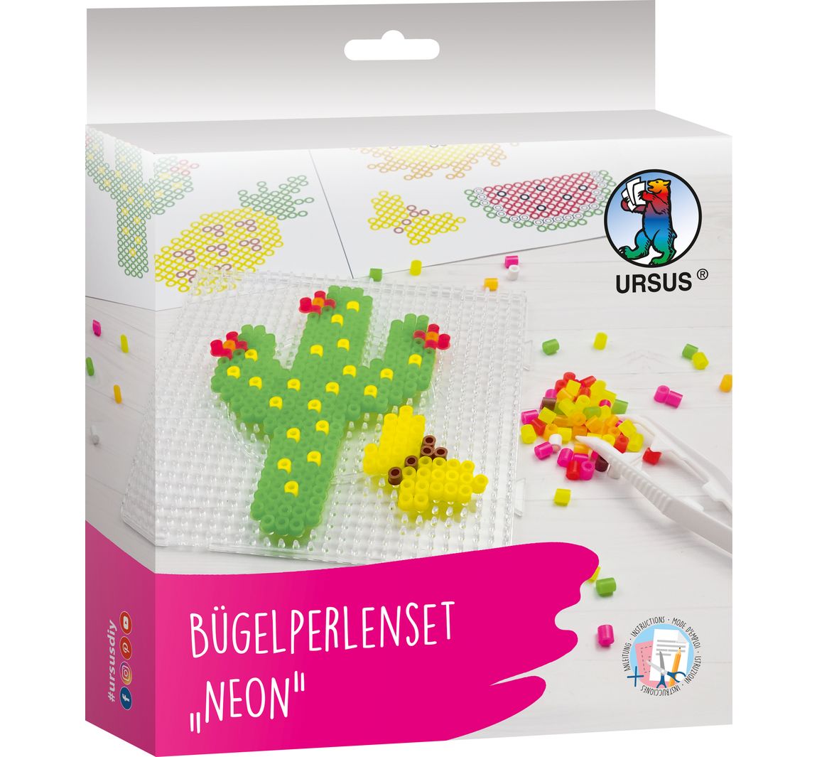 Strijkkralen set - Neon