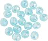 Glass cut beads round, 6 mm