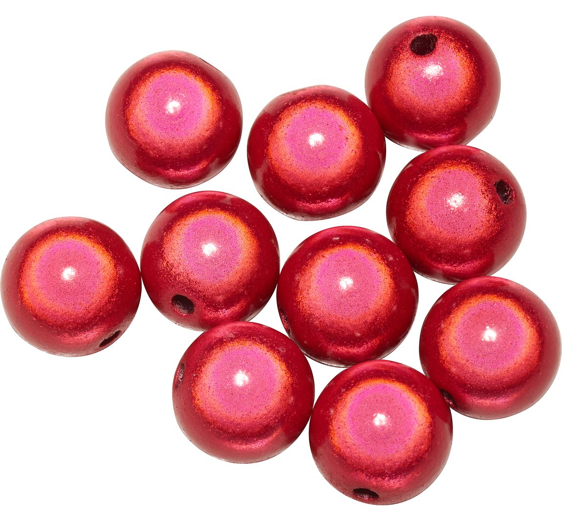 Miracle Beads, 10 mm - Rood