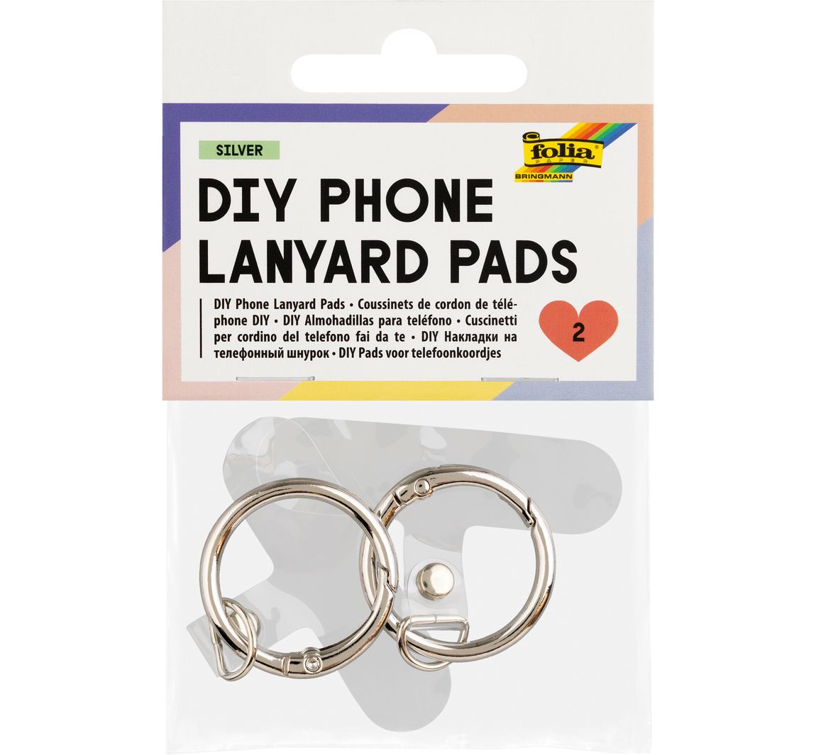 Ringhouder voor telefoonkoord - Zilver