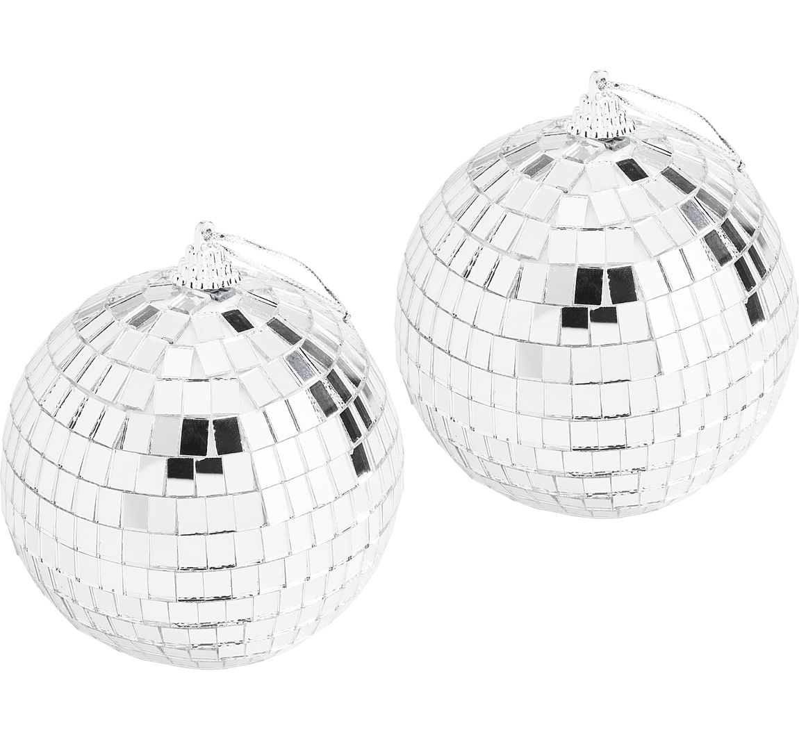 Hangdecoratie “Discobal” - 10 cm, 2 stuks