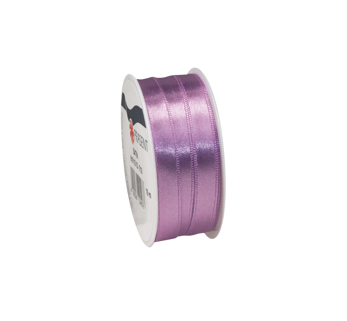 Satijnen lint, 10 mm - Lila