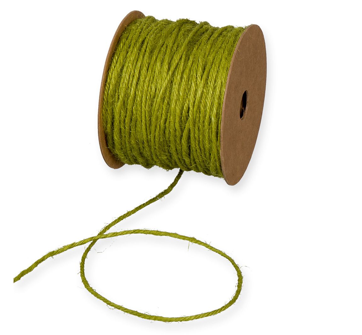 Jute koord "Basis" - Appelgroen