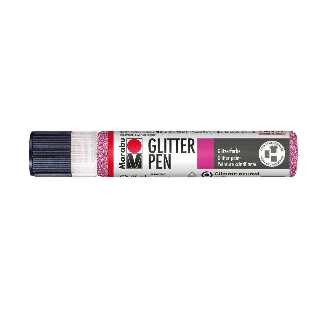 Marabu Glitter Pen - Glitter-Roze