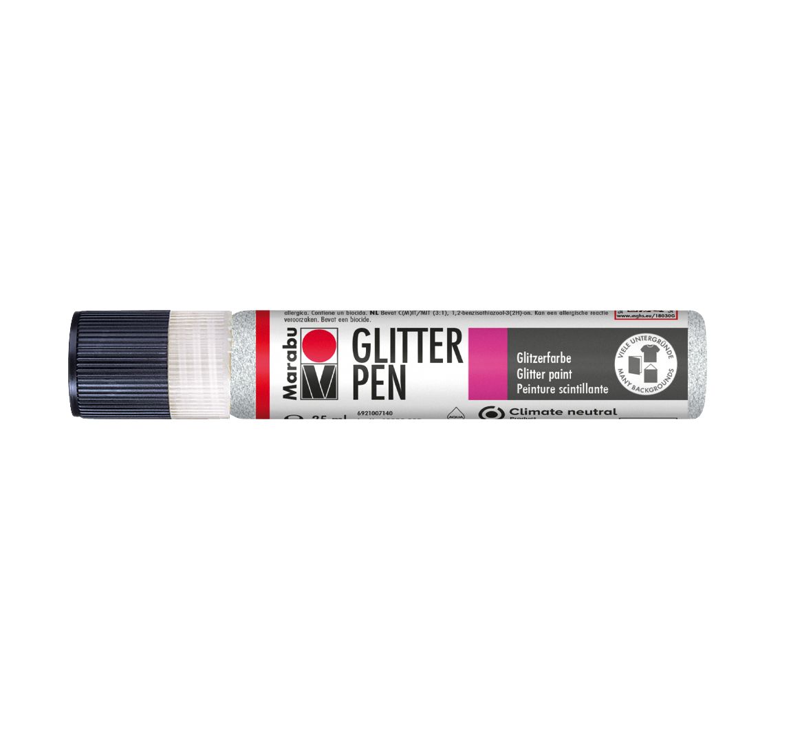 Marabu Glitter Pen - Glitter-Wit