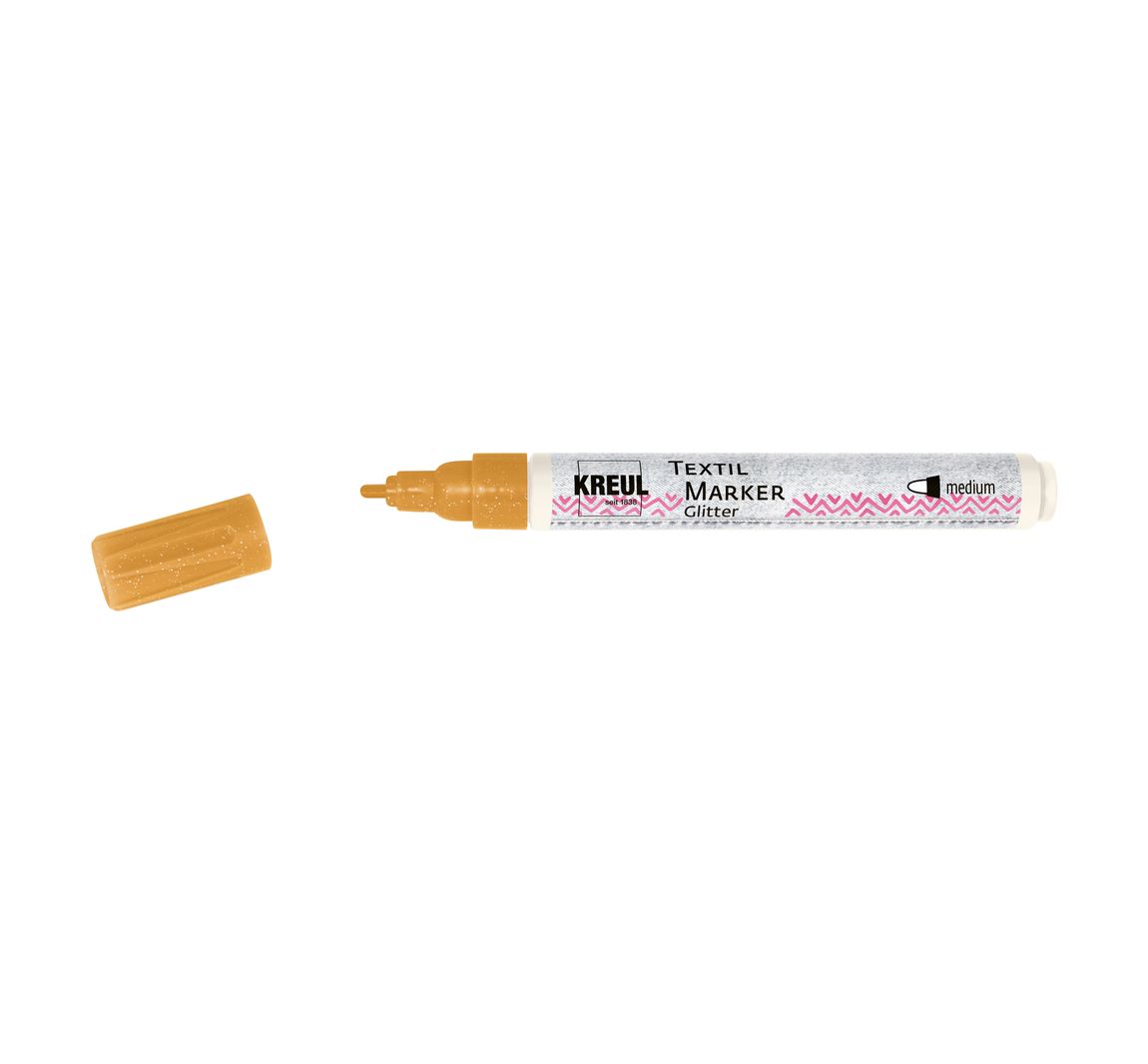 KREUL Textielmarker "Glitter" - Goud