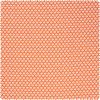 Cotton poplin fabric "Daisy" Orange