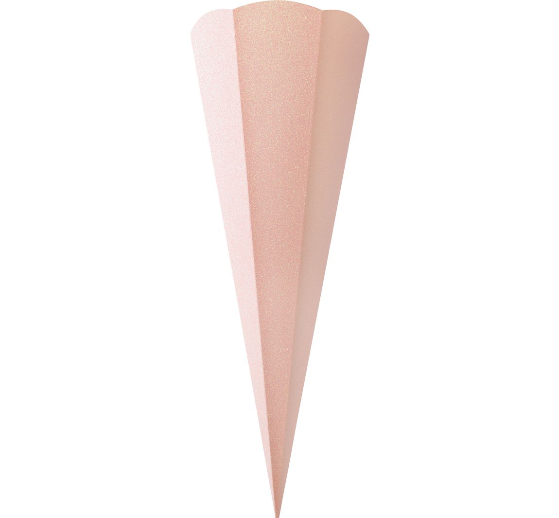 Schoolkegel blank "Glitter" - Rose