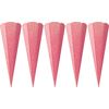 Schoolkegel blank "Glitter", 5 stuks Light Pink
