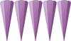 Schoolkegel blank "Glitter", 5 stuks