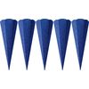 Schoolkegel blank "Glitter", 5 stuks Ultramarine