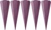 Schoolkegel blank "Glitter", 5 stuks