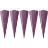 Schoolkegel blank "Glitter", 5 stuks Magic Mix