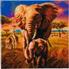 Diamond Painting "Crystal Art Kit", 30 x 30 cm Elephants