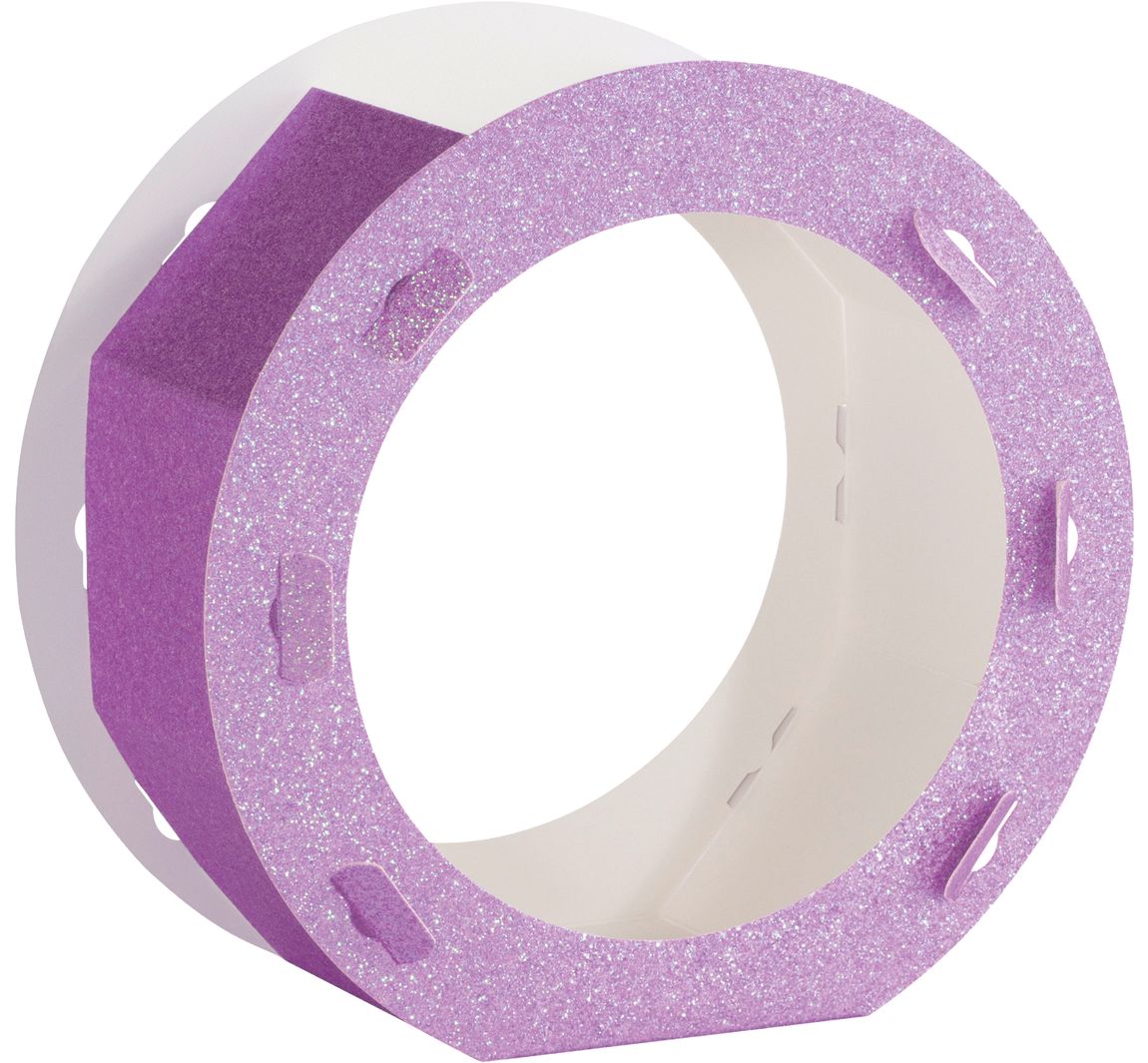 Lantaarn blanco Glitter" - Violet