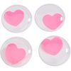 Wiggle eyes self-adhesive "Hearts", &Oslash; 35 mm Pink