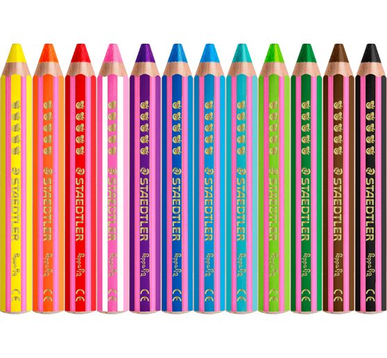 Noris junior Children&rsquo;s coloured pencils "Peppa Pig", + 1 sharpener