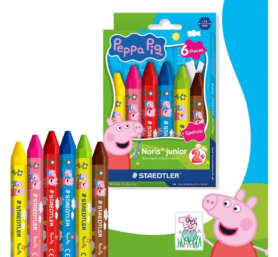 Noris junior wax crayons "Peppa Pig"