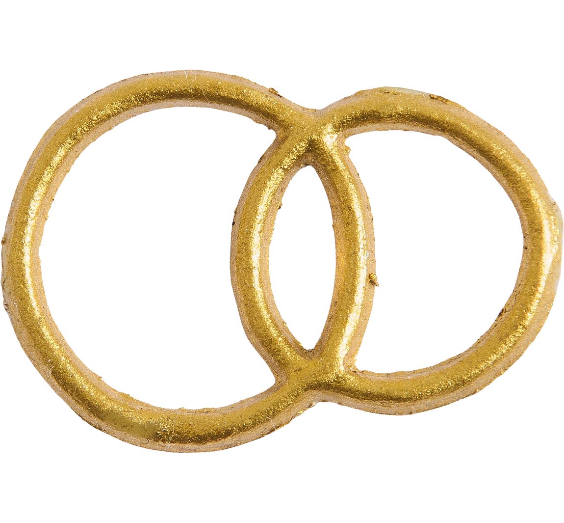 Wasmotief "Trouwringen" - Goud