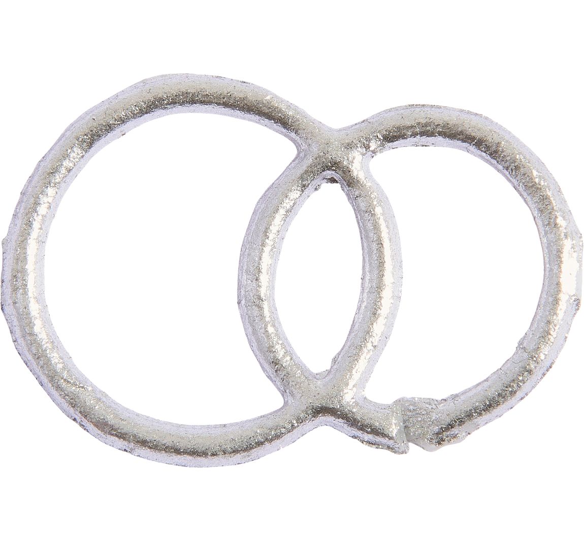 Wasmotief "Trouwringen" - Zilver