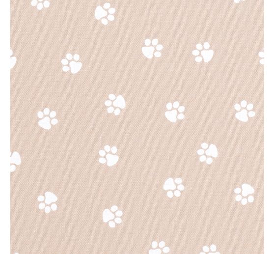 Katoenen poplin stof "Paws"