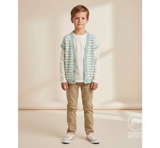 Rib jersey stof "Stripes"